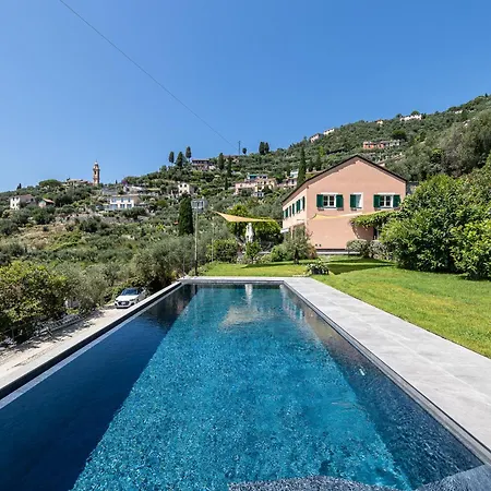 Villa Dufour 2 Lusso, Piscina E Vista Da Sogno Zoagli
